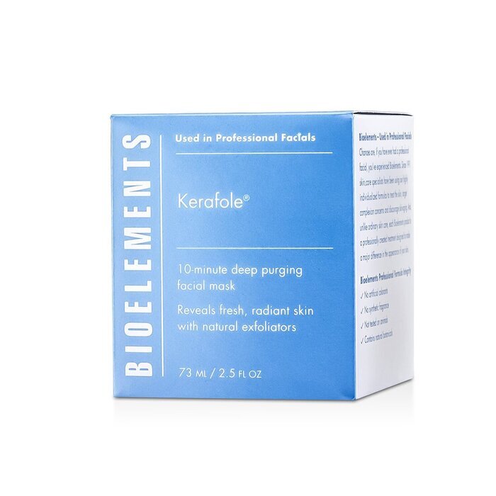 Bioelements Kerafole - 10-minütige tiefenreinigende Gesichtsmaske - Für alle Hauttypen, außer empfindliche Haut 73ml/2,5oz