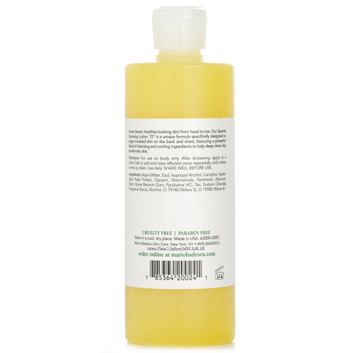 Mario Badescu Spezial-Reinigungslotion O (nur für Brust und Rücken) – für alle Hauttypen, 472 ml
