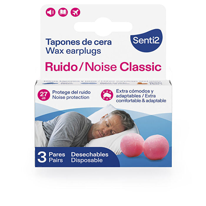 Senti2 Noise Wax Plugs 3 Stück