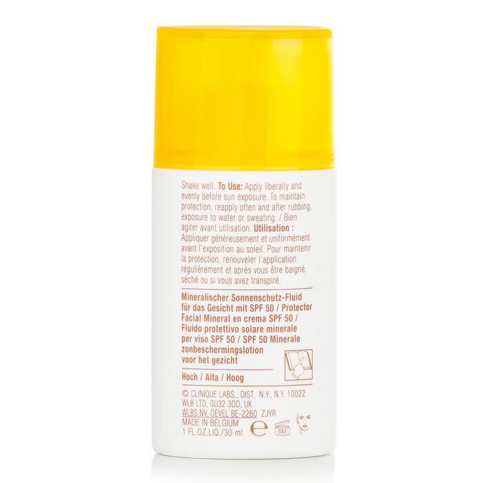 Clinique Mineral Sunscreen Fluid For Face SPF 50 – Formel für empfindliche Haut, 30 ml
