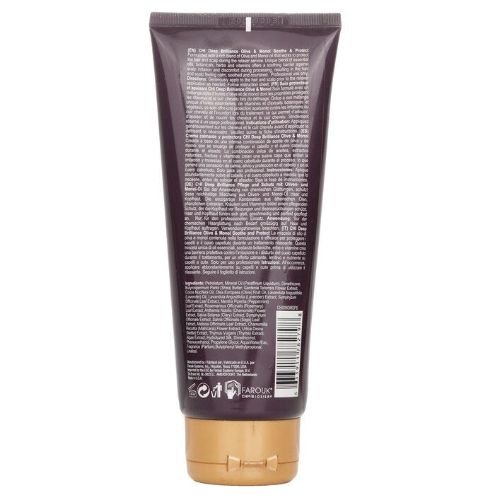 CHI Deep Brilliance Olive & Monoi Soothe & Protect Schutzcreme für Haar und Kopfhaut, 177 ml