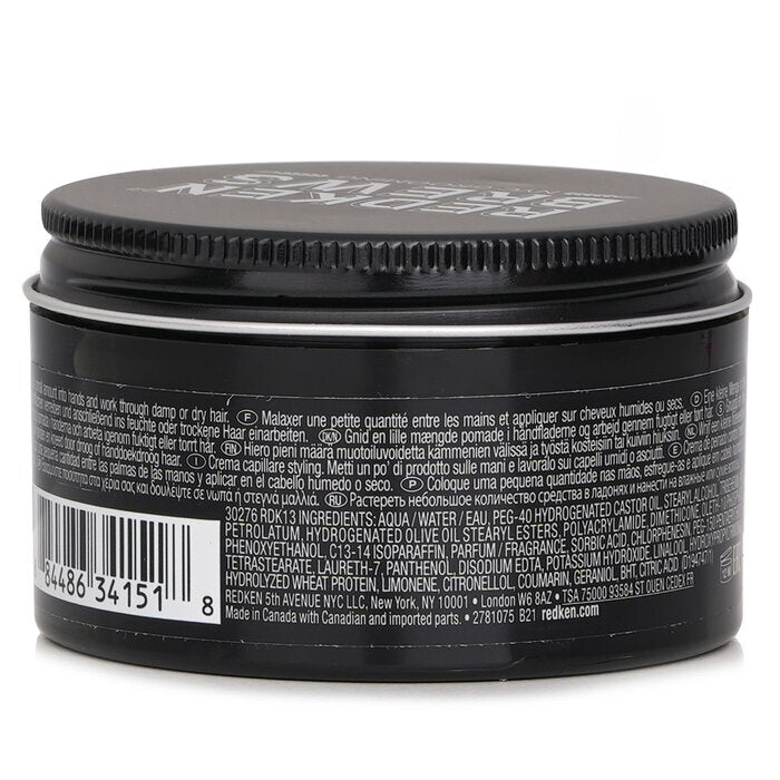Redken Brews Maneuver Cream Pomade (mittlere Kontrolle / glattes Finish) 100 ml/3,4 oz