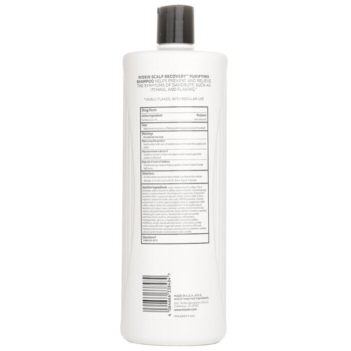 Nioxin Scalp Recovery Pyrithione Zinc Medicating Cleanser (für juckende, schuppige Kopfhaut) (zufällige Verpackung) 1000 ml