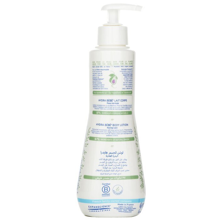 Mustela Hydra-Bebe Körperlotion mit Bio-Avocado – normale Haut, 300 ml