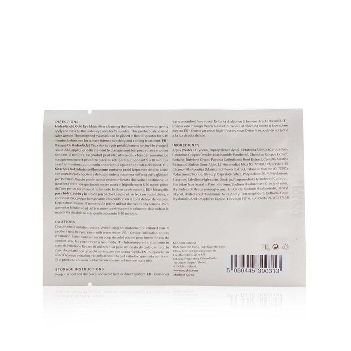 MZ Skin Hydra-Bright Gold Augenmaske 5x 3g/0,1oz