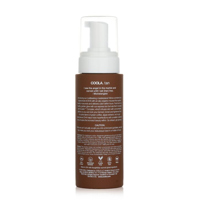 Coola Organic Sunless Tan Express Modelliermousse 207ml/7oz
