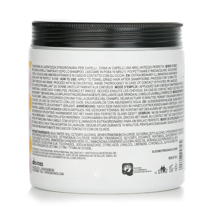 Davines The Spotlight Circle Shine Boosting Haarmaske (Salongröße) 750 ml
