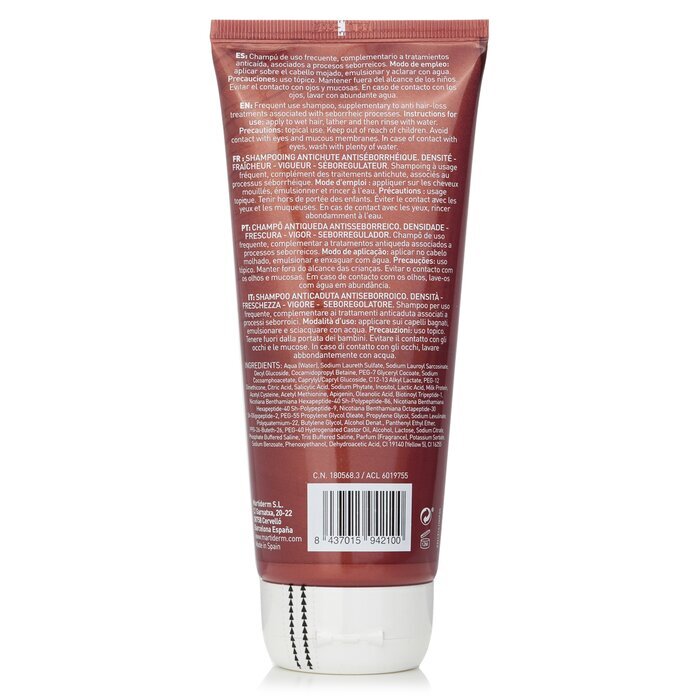 Martiderm Hair System Anti-Sebum Anti-Haarausfall-Shampoo mit Salicylsäure (für fettanfälliges Haar) 200 ml