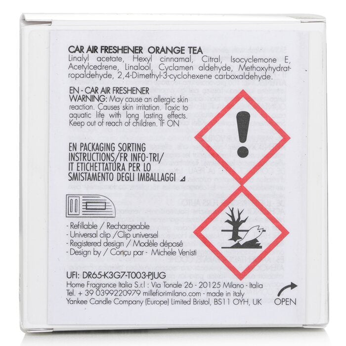 Millefiori Icon Textile Geometrischer Auto-Lufterfrischer - Orangentee 1 Stück