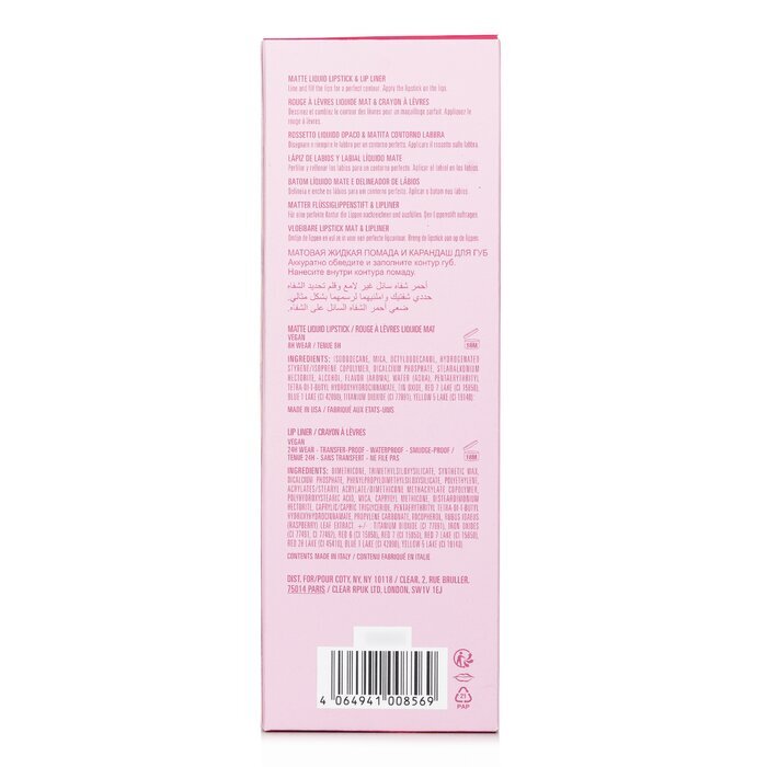 Kylie By Kylie Jenner Matte Lip Kit: Matter flüssiger Lippenstift 3 ml + Lipliner 1,1 g – Nr. 402 Mary Jo K, 2-tlg.