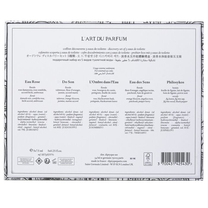 Diptyque Discovery Set (5x Eau de Toilette) 5x7,5ml