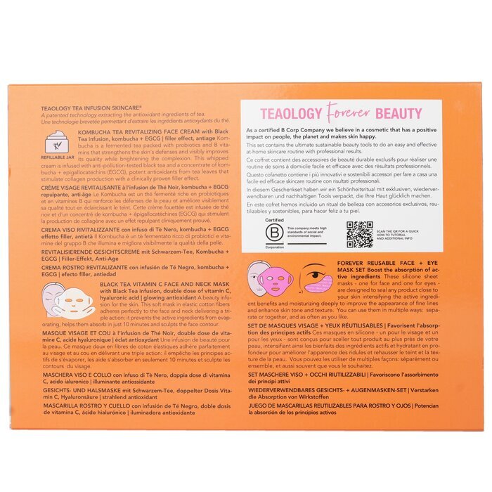 Teaology – Kombucha – Revitalisierendes Schönheitsritual-Set für immer, 3-teilig