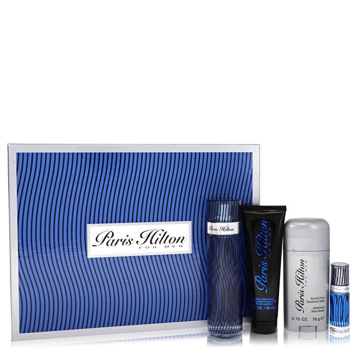 Paris Hilton Geschenkset – Eau de Toilette Spray + 3 oz Duschgel + 2,75 oz Deodorant Stick + 0,25 Mini Eau de Toilette Spray
