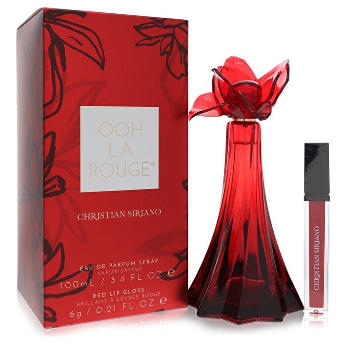 Christian Siriano Ooh La Rouge Eau De Parfum Spray + Red Lip Gloss 3.4 oz 100ml/3.4oz
