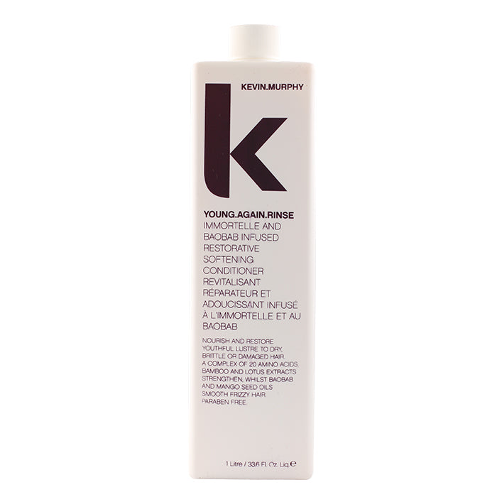 Kevin Murphy Young.Again.Rinse (mit Immortelle und Baobab angereicherter, regenerierender, weichmachender Conditioner – für trockenes, brüchiges oder strapaziertes Haar) 1000 ml/33,8 oz