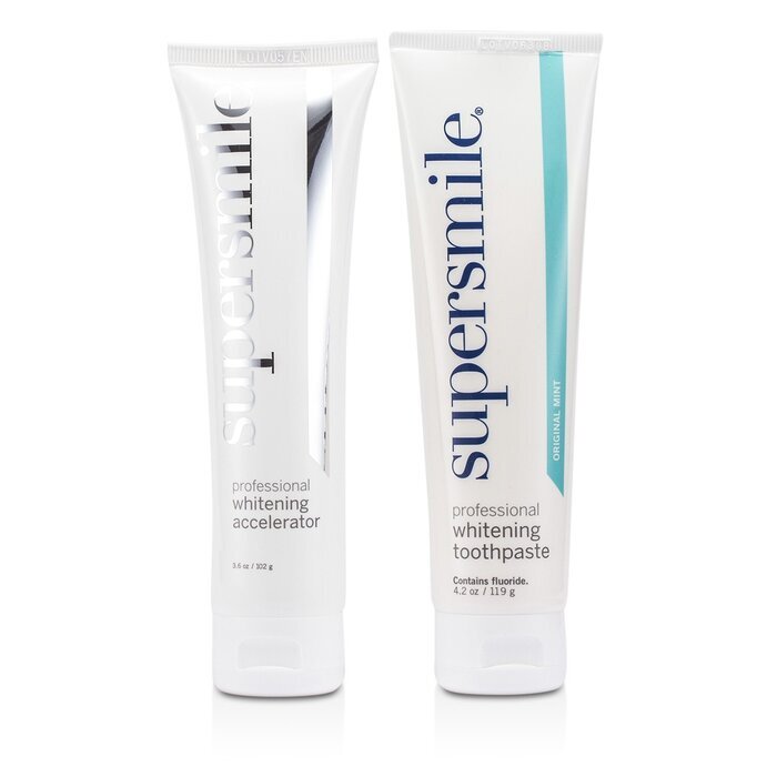 Supersmile Professional Whitening System: Toothpaste 119g/4.2oz + Accelerator 102g/3.6oz 2pcs