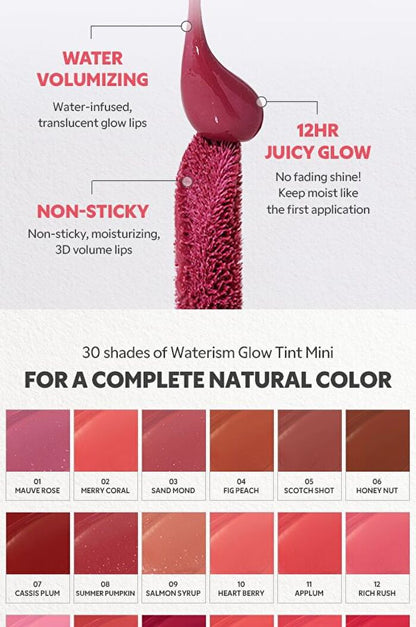 TIRTIR Mini Waterism Glow Tint -  07 Classis Plum 1.8g