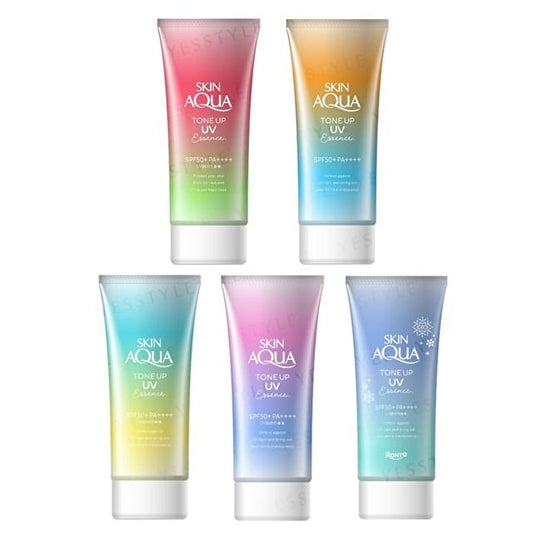 Rohto Skin Aqua Tone Up UV-Essenz – Blau, 80 g