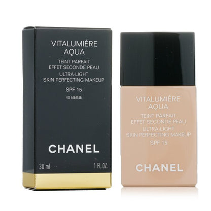 Chanel Vitalumiere Aqua Ultra Light Hautperfektionierendes Make-up SFP 15 – Nr. 40 Beige 30ml/1oz