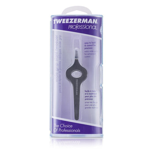 Tweezerman Professionelle schräge Pinzette mit breitem Griff