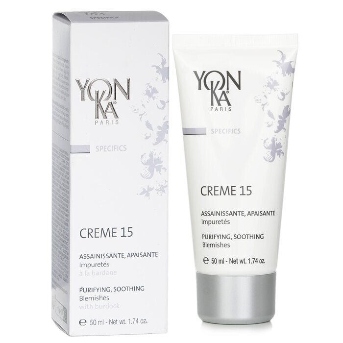 Yonka Specifics Creme 15 mit Klette - reinigend, beruhigend (gegen Hautunreinheiten) 50 ml