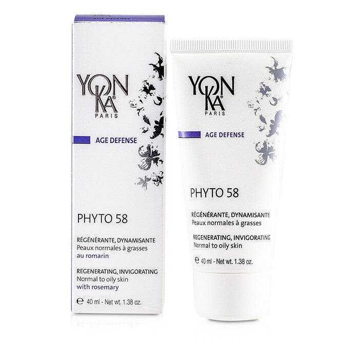 Yonka Age Defense Phyto 58 Creme mit Rosmarin - Revitalisierend, belebend (normale bis fettige Haut) 40 ml