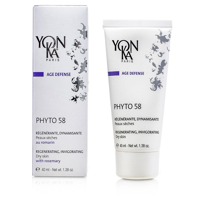 Yonka Age Defense Phyto 58 Creme mit Rosmarin - Revitalisierend, belebend (trockene Haut) 40ml/1,38oz