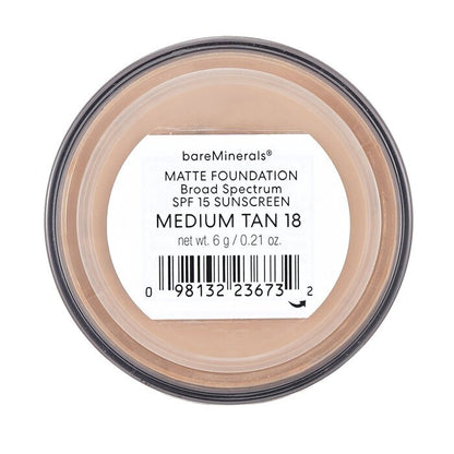 BareMinerals Matte Foundation Broad Spectrum SPF15 - Mittelbraun 6 g/0,21 oz