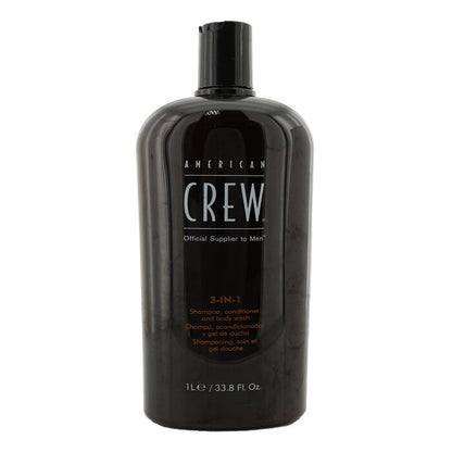 American Crew Men 3-IN-1 Shampoo, Spülung und Duschgel 1000ml/33,8 oz