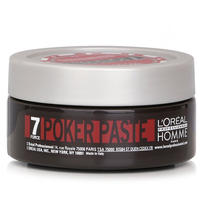 L'Oreal Professionnel Homme Poker Paste (Reworkable Compact Paste, Extreme Hold) 75ml/2.5oz