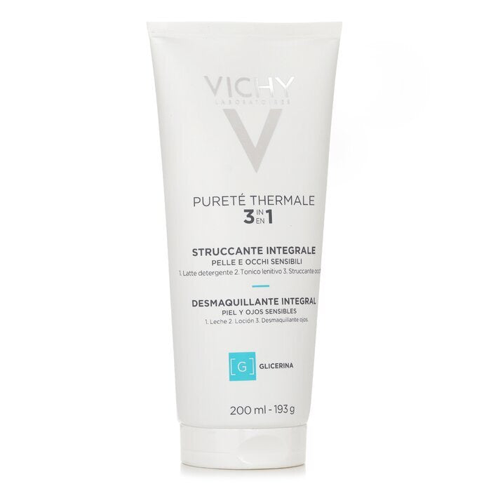 Vichy Purete Thermale 3-in-1-Reinigungsgel in einem Schritt (für empfindliche Haut), 200 ml/6,76 ml