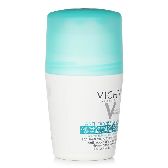 Vichy 48-Stunden-Antitranspirant-Roll-On – Keine weißen und gelben Flecken (für empfindliche Haut) 50 ml/1,69 oz