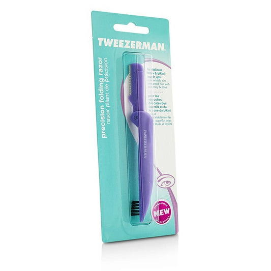 Tweezerman Precision – Klappbarer Augenbrauenrasierer – Lavendel