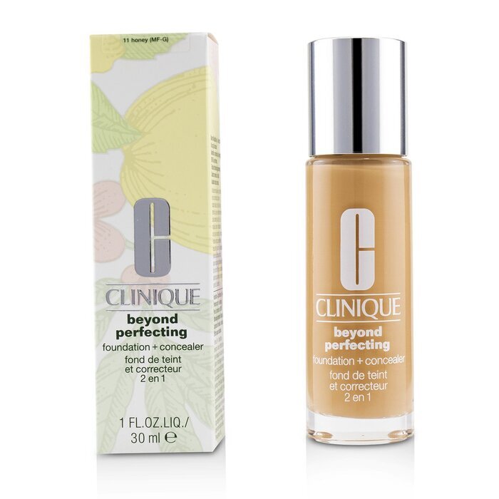 Clinique Beyond Perfecting Foundation &amp; Concealer – Nr. 11 Honey (MF-G) 30 ml