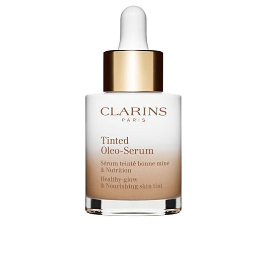 Clarins getöntes Oleo Serum Healthy Glow &amp; Nourishing Tint Flüssig-Foundation – Nr. 04, 30 ml