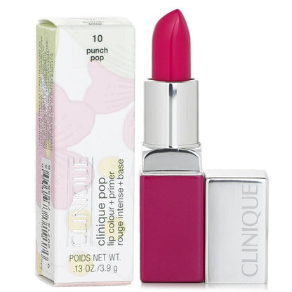 Clinique Pop Lippenfarbe + Primer – Nr. 10 Punch Pop, 3,9 g/0,13 oz