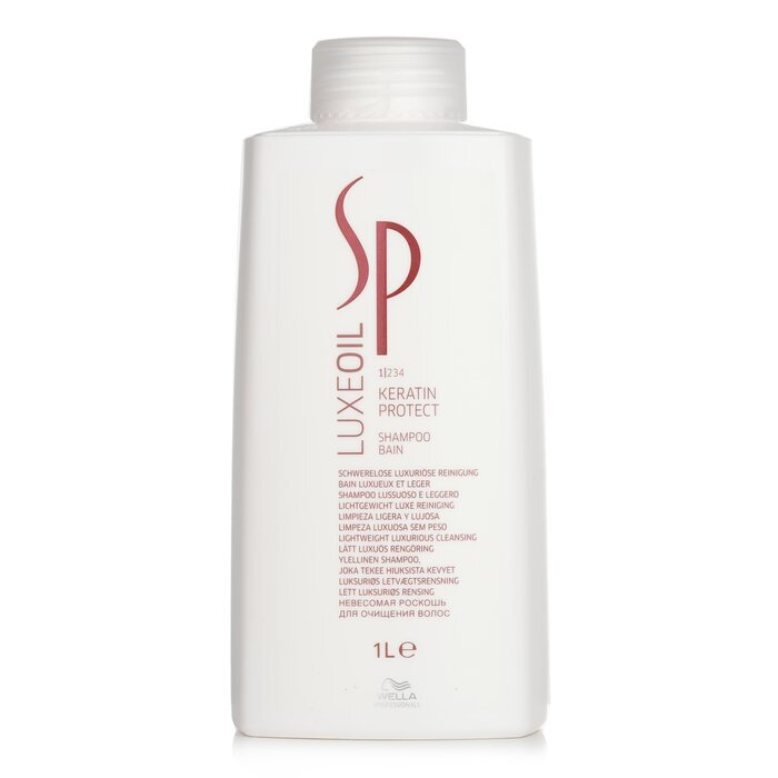 Wella SP Luxe Oil Keratin Protect Shampoo (leichte, luxuriöse Reinigung) 1000 ml/33,8 oz