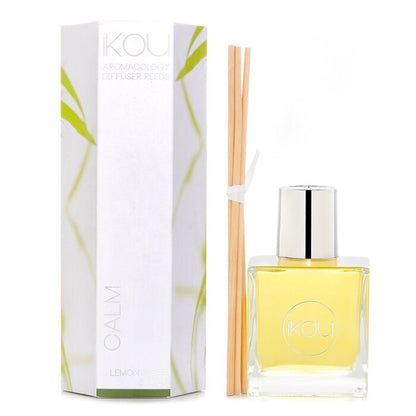 iKOU Aromacology Diffuser Reeds – Calm (Zitronengras und Limette – 9-Monats-Vorrat) 175 ml