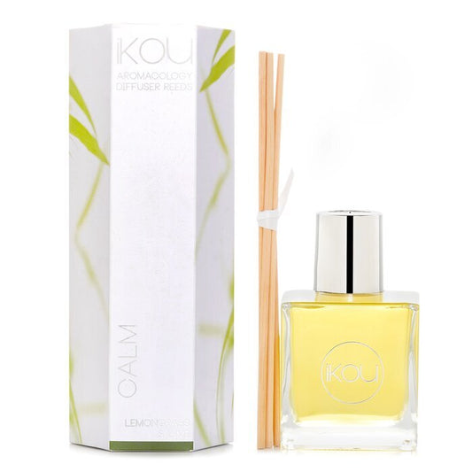 iKOU Aromacology Diffuser Reeds – Calm (Zitronengras und Limette – 9-Monats-Vorrat) 175 ml