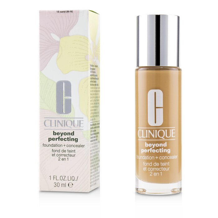 Clinique Beyond Perfecting Foundation &amp; Concealer – Nr. 18 Sand (MN) 30 ml