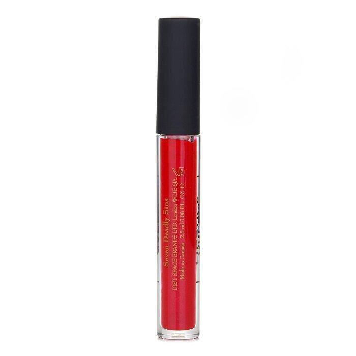 Lippenstift Queen Seven Deadly Sins Lipgloss - # Anger (Feurige rote Koralle) 2,5 ml/0,08 oz