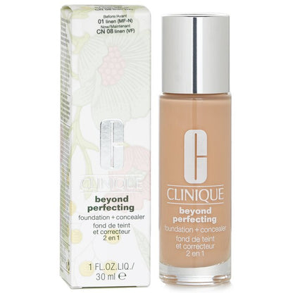 Clinique Beyond Perfecting Foundation &amp; Concealer – Nr. 01 Linen (VF-N) 30 ml