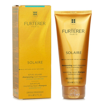 Rene Furterer Solaire Nourishing Repair Shampoo with Jojoba Wax - After Sun 200ml/6.76oz