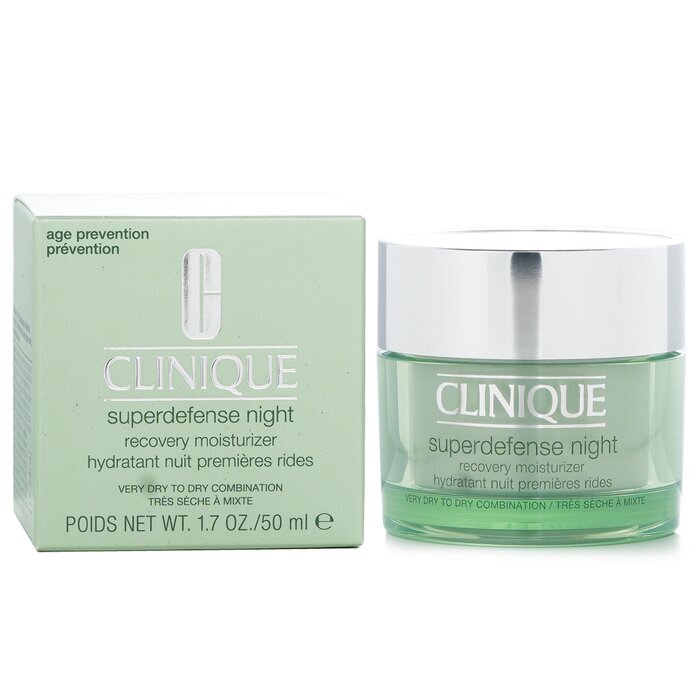 Clinique Superdefense Night Recovery Moisturizer - For Very Dry To Dry Combination 50ml