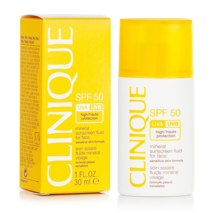 Clinique Mineral Sunscreen Fluid For Face SPF 50 – Formel für empfindliche Haut, 30 ml