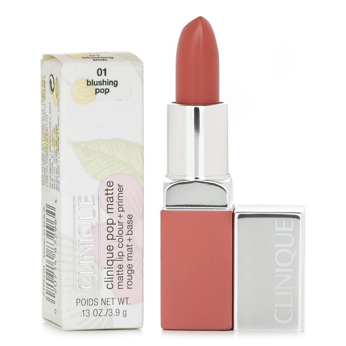 Clinique Pop Matte Lip Colour + Primer – Nr. 01 Blushing Pop, 3,9 g/0,13 oz