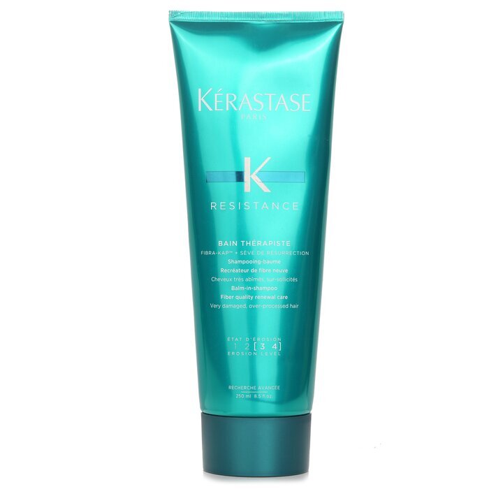Kerastase Resistance Bain Therapiste Balm-In-Shampoo Fiber Quality Renewal Care (Für sehr geschädigtes, überstrapaziertes Haar) 250ml/8,5oz