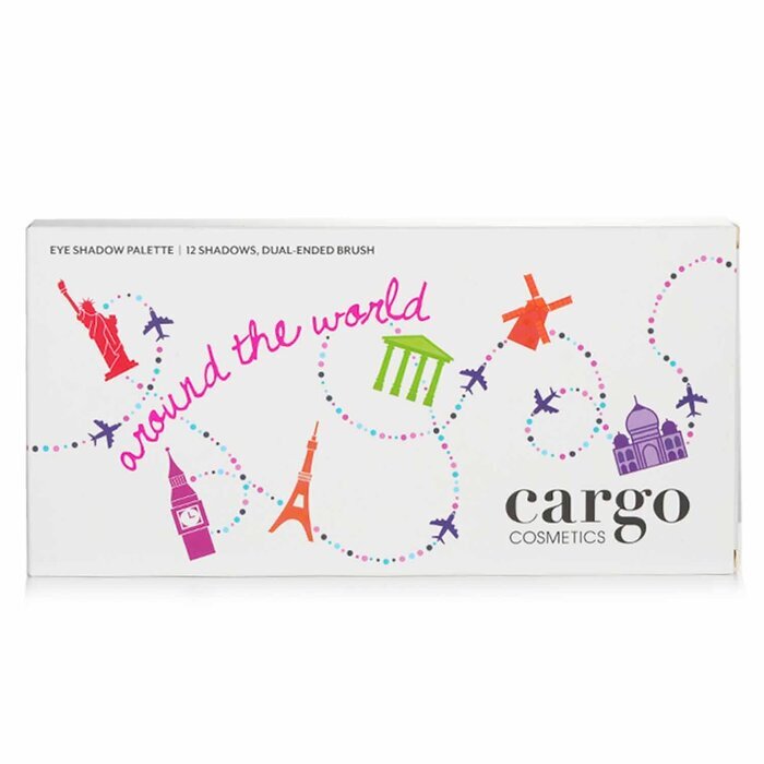 Cargo Around the World Lidschatten-Palette (12x Lidschatten, 1x Lidschattenpinsel) 12x0,8g/0,03oz