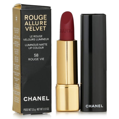 Chanel Rouge Allure Velvet - Nr. 58 Rouge Vie 3,5 g/0,12 oz