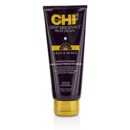 CHI Deep Brilliance Olive &amp; Monoi Soothe &amp; Protect Schutzcreme für Haar und Kopfhaut, 177 ml